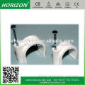 high quality low price plastic 2type nylon round /square plastic nail hook cable clip